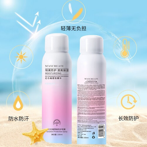 Xịt chống nắng Maycreate Moisturizing Spray bảo vệ da một cách toàn diện và hoàn hảo
