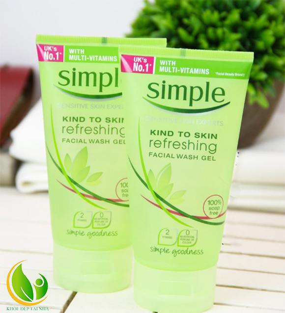  Simple Kind To Skin Refreshing chứa công thức hoàn toàn lành tính và an toàn