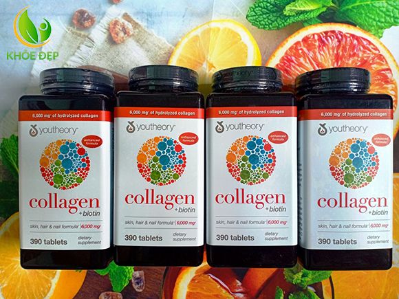 Viên uống  Collagen Youtheory Type 1, 2 & 3 bí quyết trẻ hóa làn da